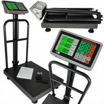 Elektroninės svarstyklės, 150 kg, 10 g tikslumas, 40x30 cm platforma, su akumuliatoriumi