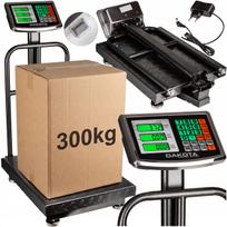 Elektroninės sandėlio svarstyklės, platforma, 300 kg, LCD, baterija