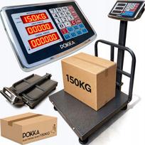 Elektroninė sandėlio platforminė svarstyklė LCD 150 kg, su baterija