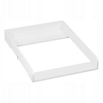 Kietas vystymo stalas Woltu 60 x 80 cm baltas