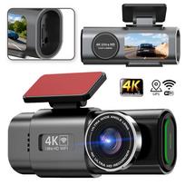 Automobilio 4K kamera su galine kamera, WIFI, GPS ir parkavimo režimu