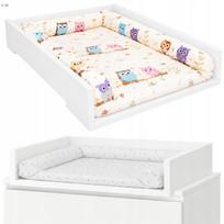 Perklojamas universalių vystymo stalas 50×70 cm, baltas, MALM HEMNES