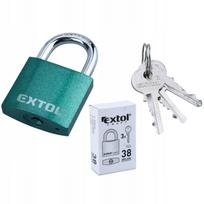 Ketaus pakabinama spyna EXTOL CRAFT 38 mm su raktu