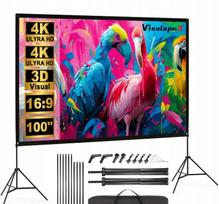 Projektoriaus ekranas 120" 3,05 m, 16:9, 4K HD, su trikoju