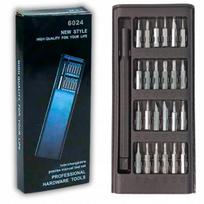 Precizinių atsuktuvų rinkinys 25in1 TORX magnetiniai antgaliai
