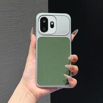 For OnePlus 15T Technology Fabric Pattern For MagSafe Plating Phone Case All-inclusive PC Cover for OnePlus 15T OnePlus 15T žalia