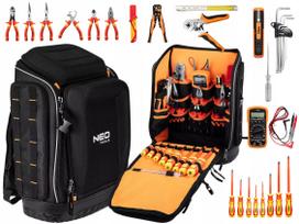 Elektriko kuprinė su 31 profesionaliu įrankiu 01-313 NEO TOOLS