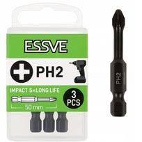 Atsuktuvų antgaliai ESSVE IMPACT PH2 50mm, 3 vnt.