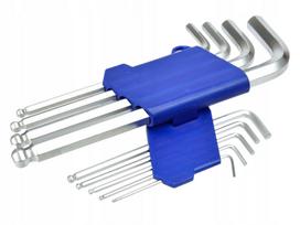 Raktų rinkinys GEKO Allen 1,5–10 mm, 9 vnt.
