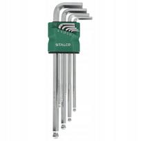 Šešiakampių raktų rinkinys su rutuliuku STALCO, 1,5-10 mm, 9 vnt., S-48366