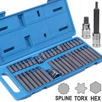 Raktų antgalių rinkinys Allen Spline Torx 40 vnt.