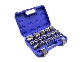 Galvučių rinkinys GEKO 21 vnt. 12-kampės 8-36mm CRV 50BV30