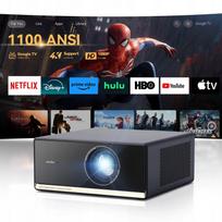 Projektorius WANBO 4K 1100 ANSI 1080P Full HD Google TV WiFi Bluetooth