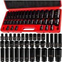 Smūginės galvutės 1/2, 8–32 mm, CR-MO, rinkinys
