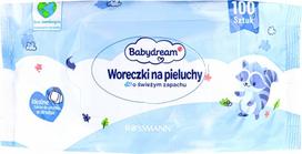 Kūdikių sauskelnių maišeliai BABYDREAM, su gaiviu kvapu, 100 vnt.