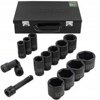 Smūginis raktų rinkinys 3/4" 6-kampis 14 vnt. Rockforce