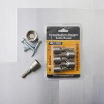 Magnetinių 8 mm antgalių rinkinys suktuvui, 5 vnt., šešiakampiai