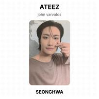 ATEEZ john varvatos Official Photocard SEONGHWA 02 gray