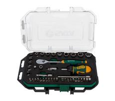Galvučių ir terkšlės rinkinys 1/4" SATA 49 vnt. ST109200