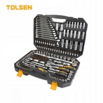 Įrankių rinkinys 216 vnt. TOLSEN PRO 1/2 1/4 CrV S2 su reketais