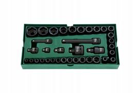 Rinkinys 36 smūginių galvučių raktų 3/8” 1/2" METER SATA