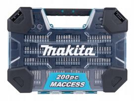 Bitų ir grąžtų rinkinys MAKITA 200 vnt. plastiniame lagamine E-22610