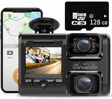 Vaizdo registratorius taksi Uber Bolt, 2 kameros, 128GB SD, SONY 2160P