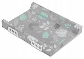 Perklojamas vystymo stalas 70 cm Floral grey flowers Sillo