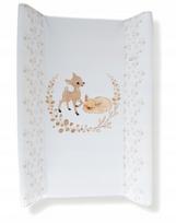 Kietas vystymo stalas AkcesBaby 47 x 70 cm baltas