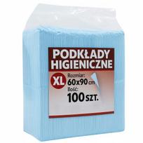 Vienkartinės higieninės paklotės 60x90 cm DAZA, 100 vnt.