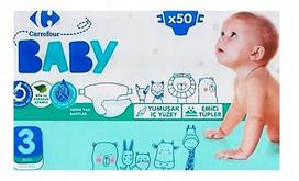Sauskelnės Carr4you Baby 3, 4-9 kg, 50 vnt.