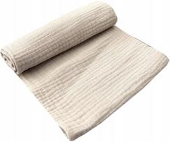 Muslino vystyklais PREMIUM DOUBLE GAZE 100% medvilnė 70x70 cm BEIGE