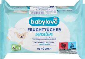 Drėgnosios servetėlės kūdikiams Babylove Sensitive be kvapo, 160 vnt.