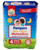 Sauskelės Pampers Sole E Luna, dydis 4, 15 vnt.