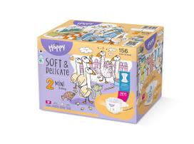 Sauskelnės Bella Baby Happy Soft & Delicate, dydis 2 (3-6 kg), 2 x 78 vnt.