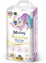 Vaikiškos sauskelnės-kelnaitės BB Kitty Sensitive M 6-11 kg, 52 vnt.