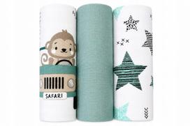Muslino vystyklais 3 vnt. 60x80 cm PREMIUM DIAPERS 2118