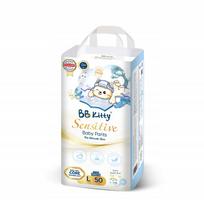Sauskelnės-kelnaitės BB Kitty Sensitive L 9-14 kg, 44 vnt.