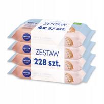 Drėgnos servetėlės vaikams NIVEA BABY SOFT & CREAM 4 x 57