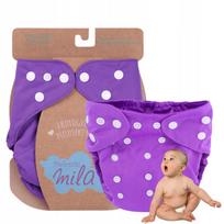 Daugkartinis sauskelnių tipo vystyklas absorbentiniams įklotams, violetinės spalvos, 3–15 kg
