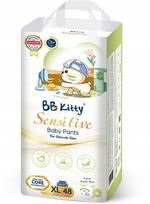 Vaikiškos sauskelnės-kelnaitės BB Kitty Sensitive XL 12-17 kg, 48 vnt.