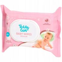 Drėgnos servetėlės kūdikiams Teddy Care su segtuku, 90 vnt.