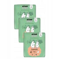 Sauskelnės Moomin Baby 4 Maxi 7–14 kg 126 vnt. Muumi, kvėpuojančios, labai sugeriančios