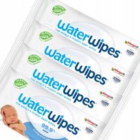 Drėgnos servetėlės WaterWipes Newborn 4x40, 99,9% vandens, BIO vaikams