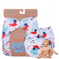Daugkartinė PUL vystyklo sauskelnė, universalus dydis, 3–15 kg