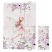 Sulankstomas minkštas kūdikių vystymo kilimėlis CEBA BABY 60x40 Meadow Fairy