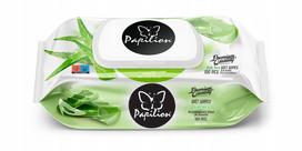 Drėgnos servetėlės Papilon Aloe Vera, 100 vnt.