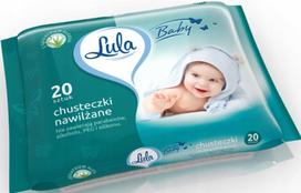 Drėgnos servetėlės vaikams su alavijais LULA, 20 vnt.