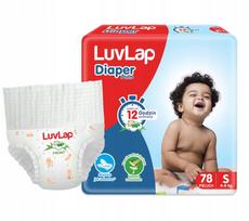 Sauskelnės vaikams, dydis 3, 4-8 kg, 78 vnt., su alaviju, 12h apsauga