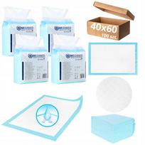 Vienkartinės MEDIBED PRIMERS 40x60 STRONG higieninės servetėlės 410 ml, 100 vnt.